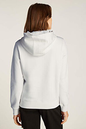 Kadın Tjw Reg Logo Kapüşonlu Sweatshirt - Ekru | XS