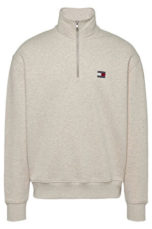 Tommy Hilfiger Erkek Beyaz Tjm Rlx  Fermuarlı Sweatshırt