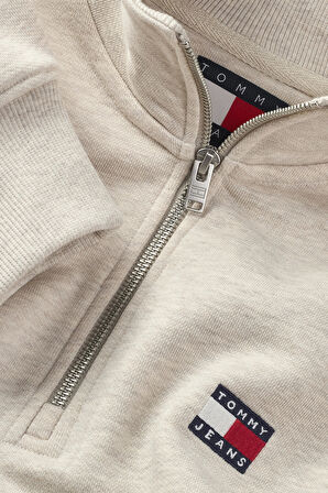 Tommy Hilfiger Erkek Beyaz Tjm Rlx  Fermuarlı Sweatshırt