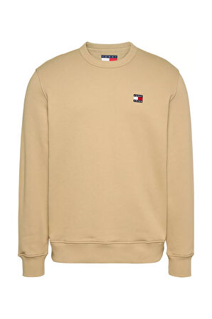 Erkek Tjw Reg Badge Crew Sweatshirt - Bej | S