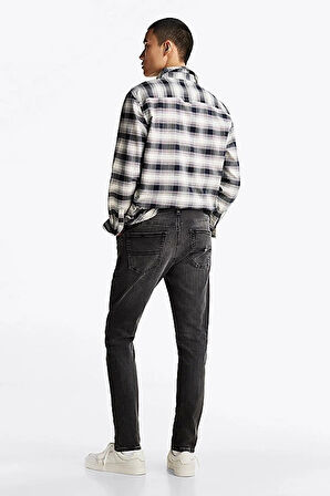 Tommy Hilfiger Erkek  Austin Slim Fit  Siyah Kot Pantolon