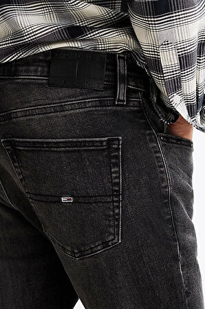 Tommy Hilfiger Erkek  Austin Slim Fit  Siyah Kot Pantolon