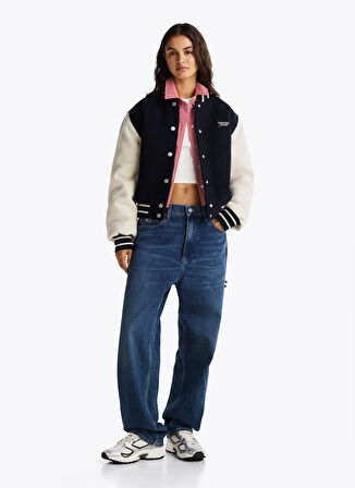 Tommy Jeans Standart Lacivert Kadın Ceket DW0DW19320C1G