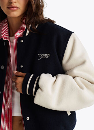 Tommy Jeans Standart Lacivert Kadın Ceket DW0DW19320C1G