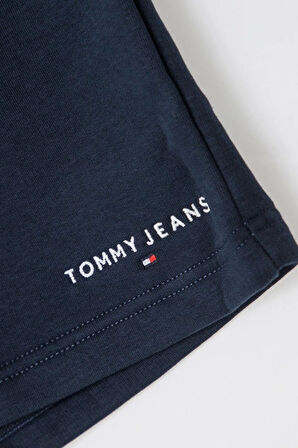 Tommy Hilfiger Logolu Erkek Lacivert Sweat Şort