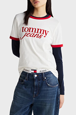 Tommy Jeans Bayan T Shirt DW0DW19449 YBL