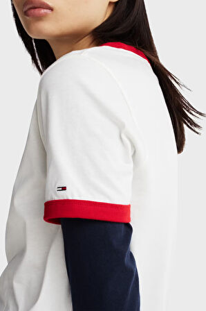 Tommy Jeans Bayan T Shirt DW0DW19449 YBL