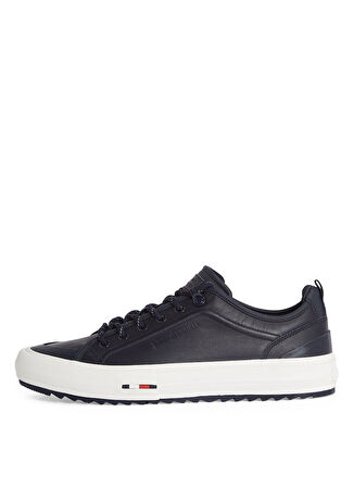 Tommy Hilfiger Lacivert Erkek Sneaker TH HI VULC CLEAT LOW LTH