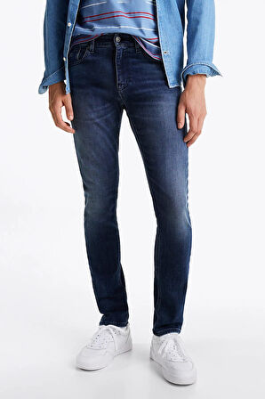 Erkek Scanton Slim Jeans Pantolon - Mavi | 34/32