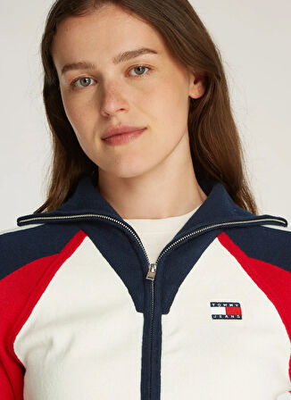 Tommy Jeans Beyaz Kadın Hırka DW0DW19338YBH