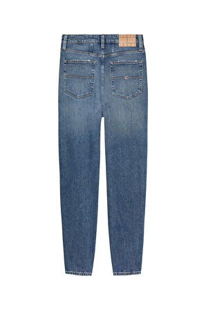 Tommy Jeans Kadın İndigo  Mom Fit Denim Pantolon