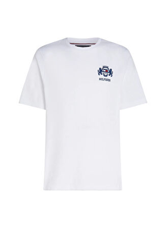 Tommy Hilfiger Beyaz Erkek T-Shirt MW0MW38076YBR