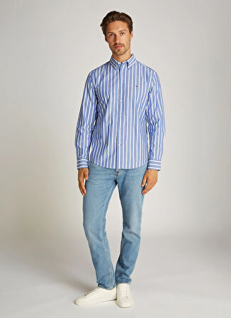 Tommy Hilfiger Mavi Erkek Gömlek MW0MW375560GZ
