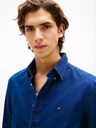 CHAMBRAY RF SHIRT Erkek Mavi Gömlek - MW0MW38134