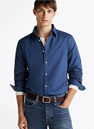 Tommy Hilfiger Mavi Erkek Gömlek MW0MW37550DBZ