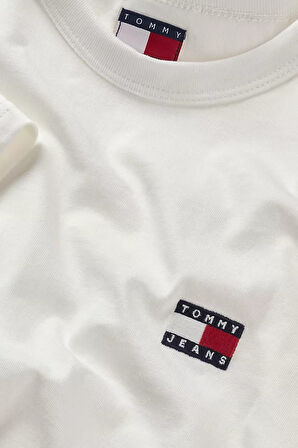 Erkek Tjm Reg Badge T-Shirt - Ekru | XS