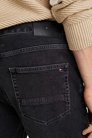 Erkek Denton Düz Paça Kot Pantolon - Siyah | 34/32