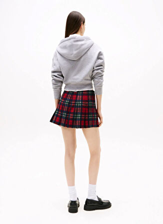 Tommy Jeans Yüksek Bel Kırmızı Kadın Kısa Etek DW0DW21249XCG