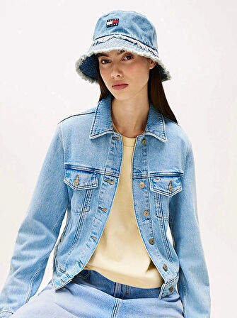 Tommy Hilfiger Kadın Mavi Miras Kova Şapka