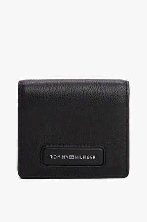 Tommy Hilfiger Erkek  Siyah  Logolu Cüzdan