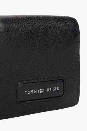 Tommy Hilfiger Erkek  Siyah  Logolu Cüzdan