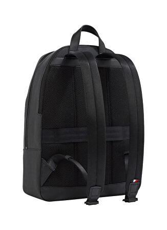 Tommy Hilfiger Deri Siyah Erkek Sırt Çantası TH BUSINESS LEATHER BACKPACK