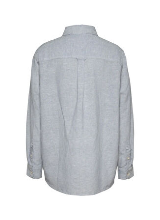 Tommy Jeans Normal Gömlek Yaka Mavi Kadın Gömlek DW0DW202920A8