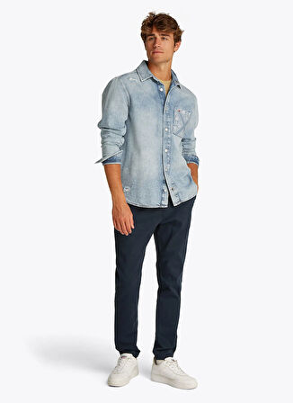 Tommy Jeans Regular Fit Erkek Denim Gömlek DM0DM213621AB REGULAR DENIM BI6015
