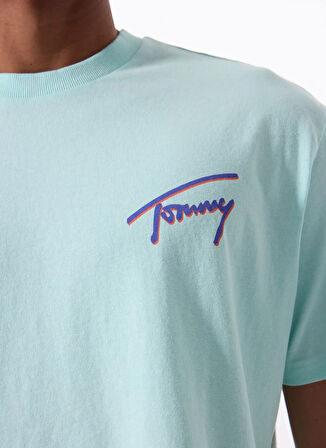 Tommy Jeans Bisiklet Yaka Beyaz Erkek T-Shirt DM0DM20768L6V TJM RLX FADED GRA