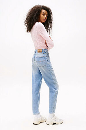 Kadın Th Yüksek Bel Mom Jeans - Açık Mavi | 29/28