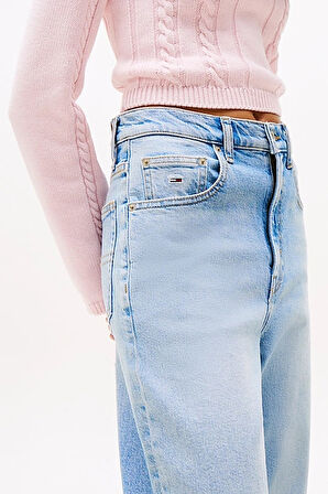 Kadın Th Yüksek Bel Mom Jeans - Açık Mavi | 29/28