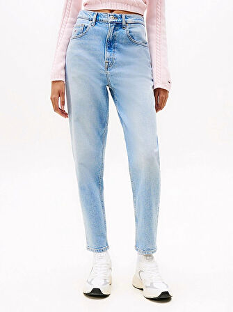 Tommy Jeans MOM JEAN UH TPR BI0112 CO Kadın  Jeans DW0DW200411AB