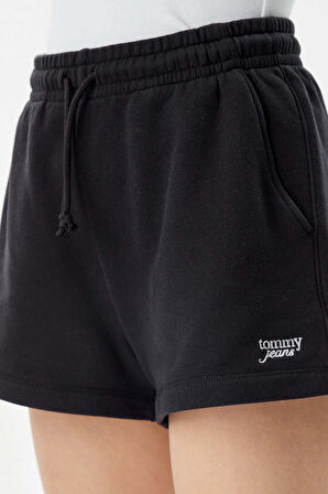 Kadın Tjw Pamuklu Şort - Siyah | S