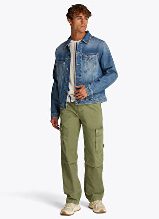 Tommy Jeans Erkek Denim Ceket DM0DM218601A5 RYAN REG TRK JK RWB
