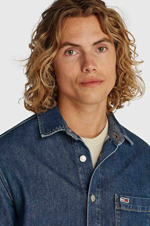 Erkek Th Regular Gömlek - Denim | S