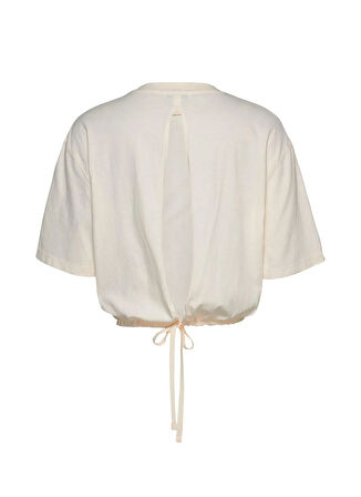 Tommy Jeans Bisiklet Yaka Beyaz Kadın T-Shirt DW0DW20324YBH