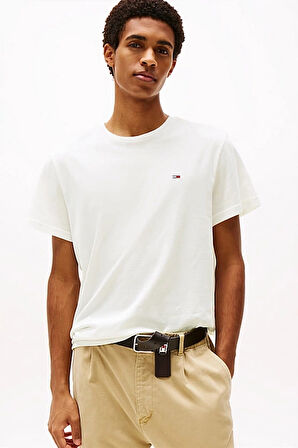 Erkek Tjm Slim 2'li Paket T-Shirt - Ekru/Lacivert | XS