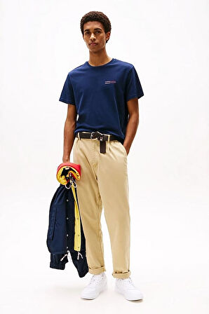 Erkek Tjm Slim 2'li Paket T-Shirt - Ekru/Lacivert | XS