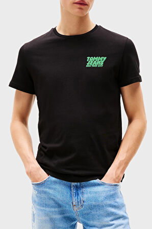 Tommy Jeans Erkek T Shirt DM0DM21863 BDS