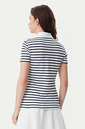 Kadın Tjw Slim Fit Polo T-Shirt - Lacivert | XS