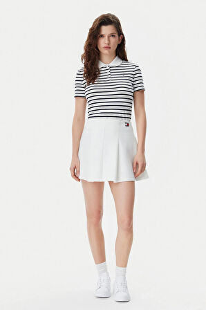 Kadın Tjw Slim Fit Polo T-Shirt - Lacivert | XS