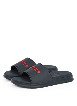 Tommy Hilfiger Lacivert Erkek Plaj Terliği DUAL DENSITY HILFIGER POOL SLIDE