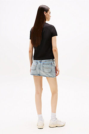 Tommy Jeans Kadın Tişört-DW0DW21338