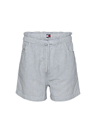 Tommy Jeans Yüksek Bel Mom Fit Mavi Kadın Şort DW0DW203600A8