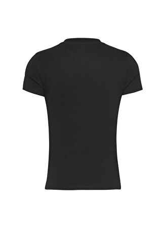Tommy Jeans Bisiklet Yaka Siyah Kadın T-Shirt DW0DW20315BDS