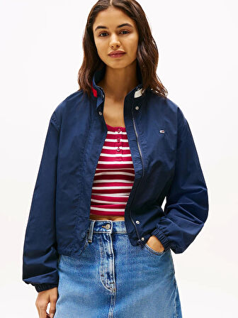 Tommy Jeans Kadın Lacivert Essential Dolgulu Ceket