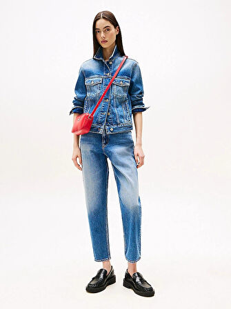 Tommy Jeans MOM JEAN UH TPR TAB BI0134 Kadın  Jeans DW0DW205781A5