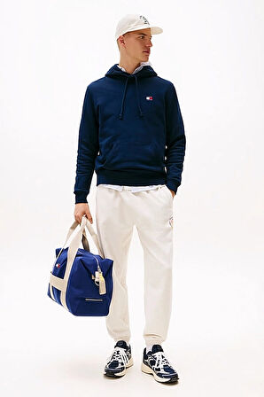 Erkek Reg Badge Kapüşonlu Sweatshirt - Lacivert | M