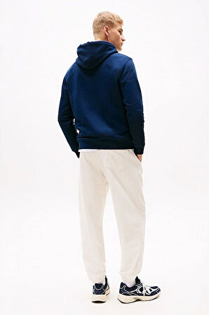 Erkek Reg Badge Kapüşonlu Sweatshirt - Lacivert | M