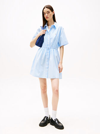 TOMMY HILFIGER TJW MINI STRIPE SHIRT DRESS Elbise